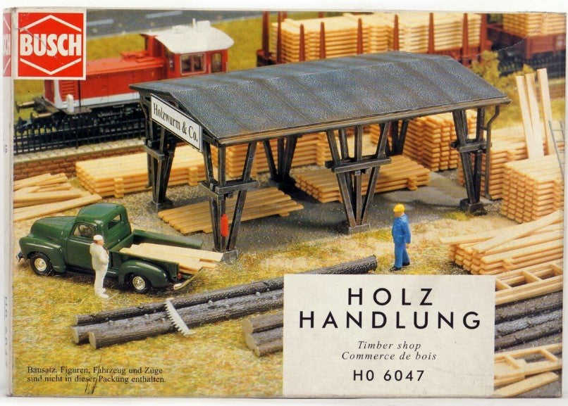 Busch 6047 HO Timber Shop Building Kit