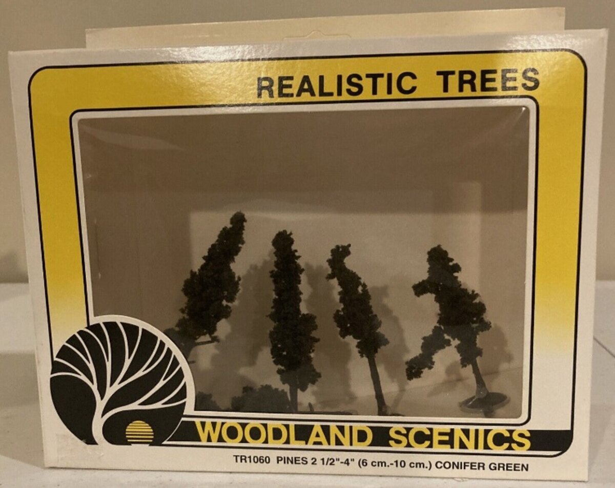 Woodland Scenics TR1060 Pines 2 1/2 - 4" Conifer Green (Box of 5)