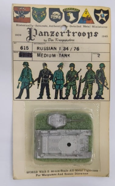 Der Kriegspielers 615 20 MM Panzertroops Russian T34/76 Medium Tank Metal Kit
