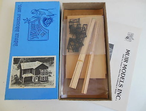 Muir Models 060 HO Nevada City Brown House Craftsman Building Kit