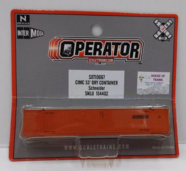 Scale Trains SXT10667 N Schneider CIMC 53' Dry Container SNLU 154402