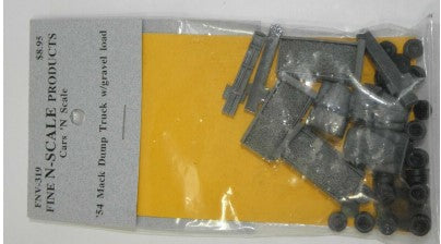 Fine N Scale Products FNV-319 N Scale 1954 Mack Dump Trunk w/Gravel Load Kit