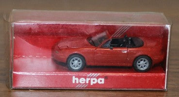 Herpa 021418 1:87 Red Mazda MX5 Convertible