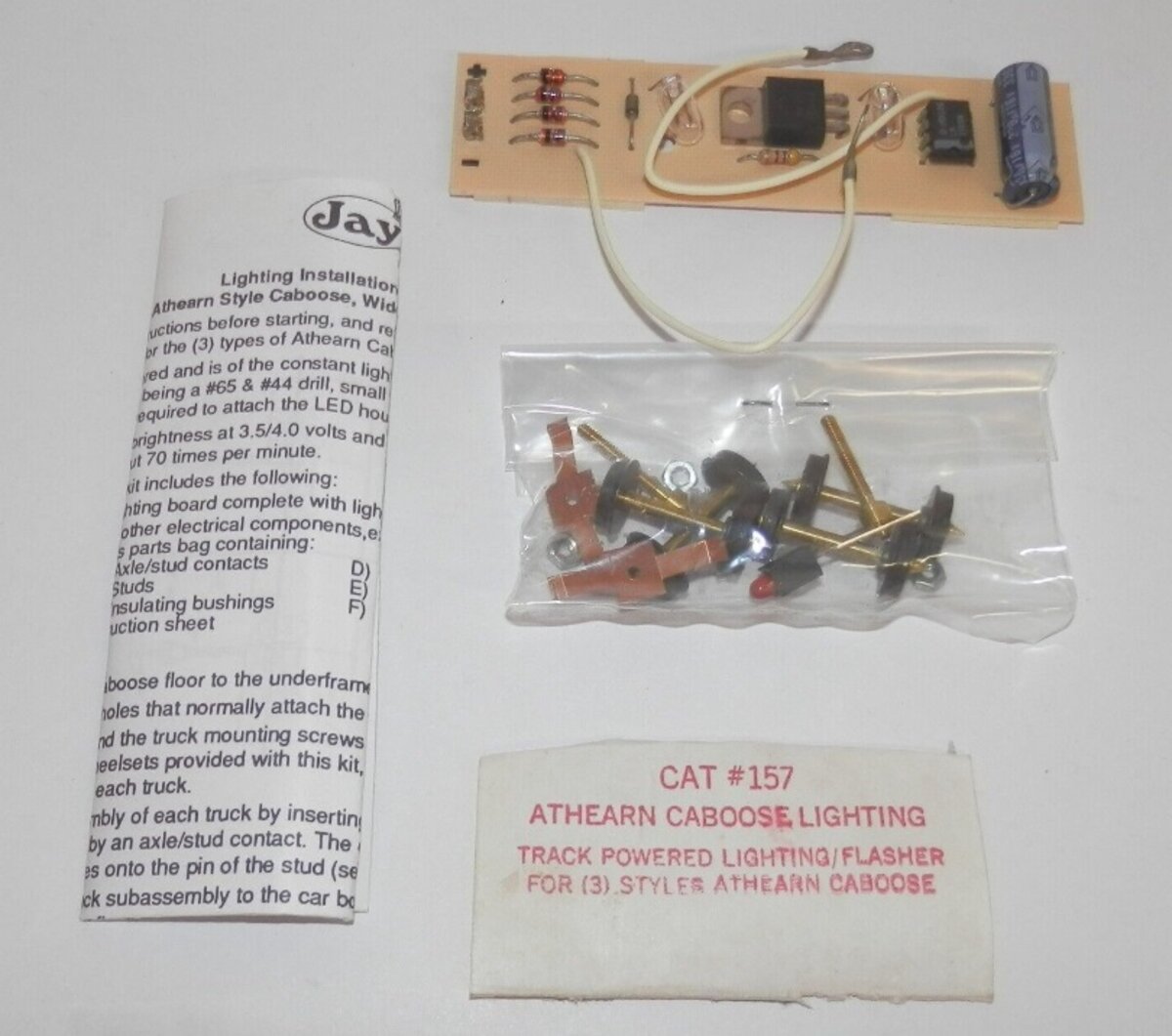 Jay Bee 157 HO Athearn Caboose Lighting