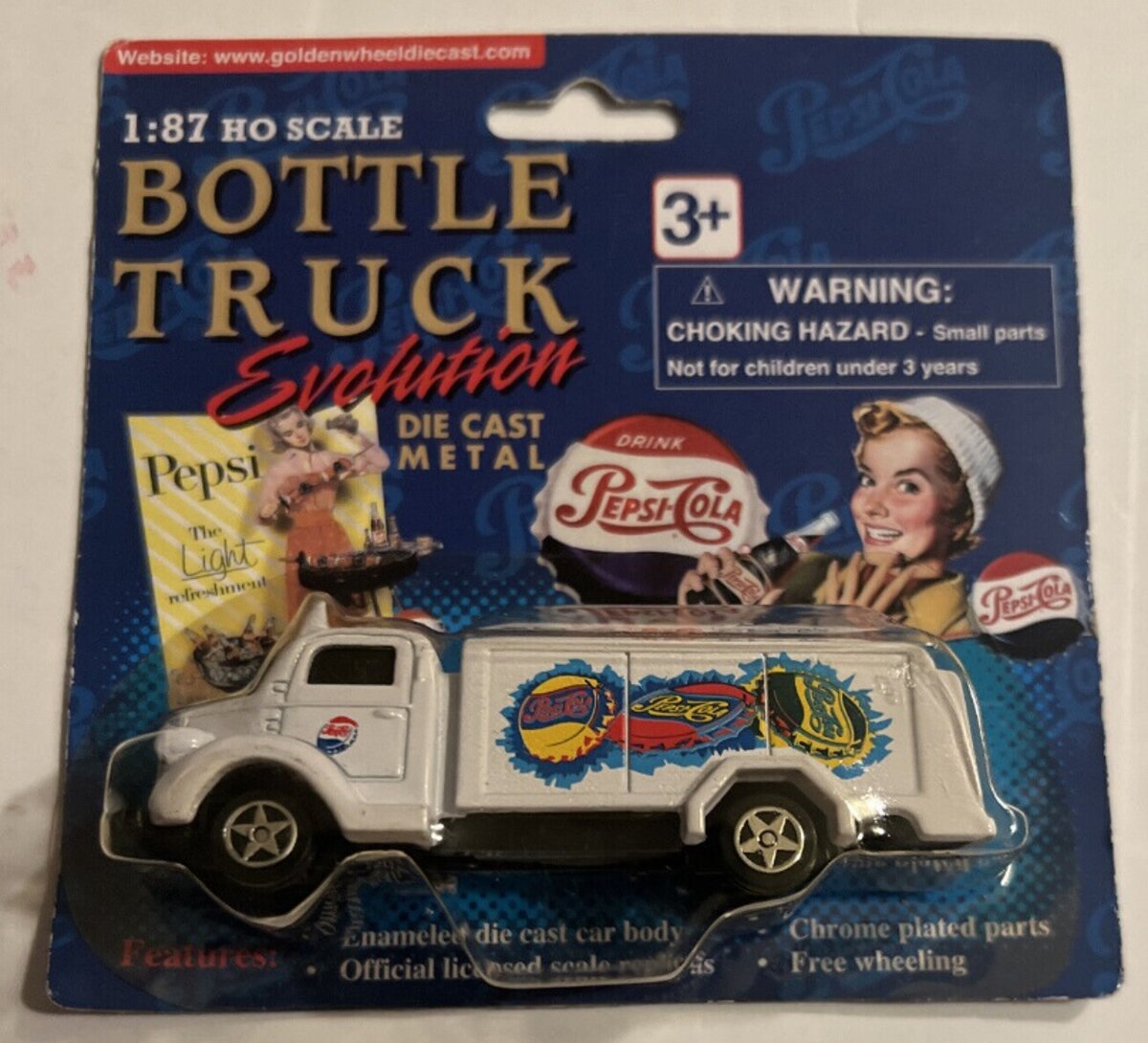 Golden Wheels 18212 1:87 Evolution Pepsi-Cola Bottle Truck
