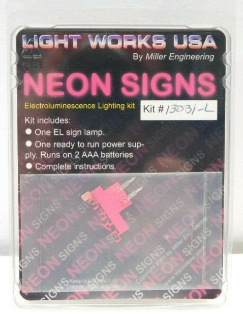 Miller Engineering 13031L HO And N Scale CAFÉ Neon Sign Left