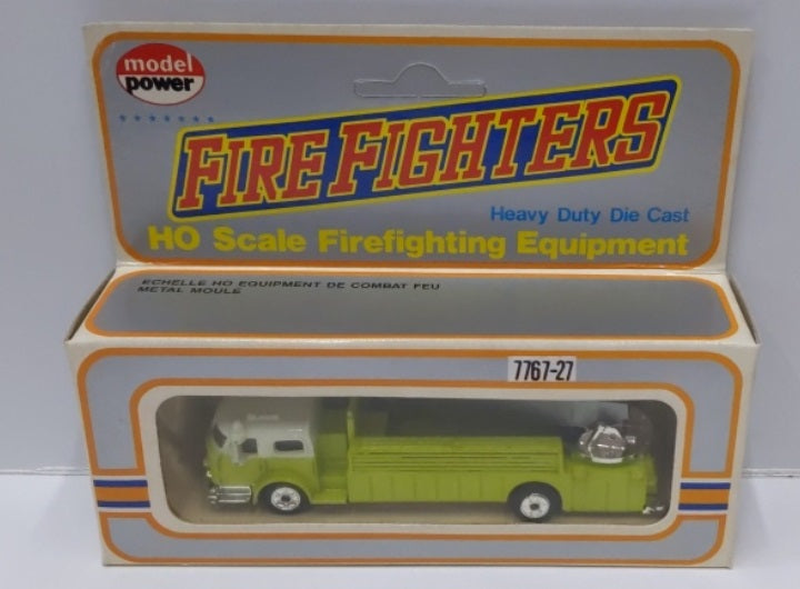 Model Power 7767-27 HO Green Fire Fighters Equipment Truck