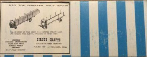 Circus Craft CW-19 HO 1/8 Scale Big Top Quarter Pole Wagon Wood Kit