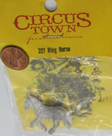 Circus Town 227 HO Scale Ring Horse Metal Unpainted Figure