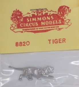 Simmons 8820 HO Scale Tiger Metal Unpainted Figure