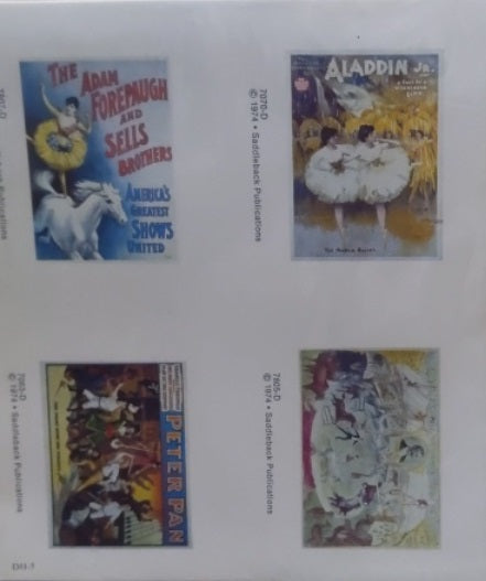 Nostalgia Prints DH-5 Assorted Prints Unframes 1.4" x 1.9" (Pack of 4)