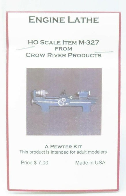 Crow River Products M-327 HO Scale Engine Lathe Pewter Kit