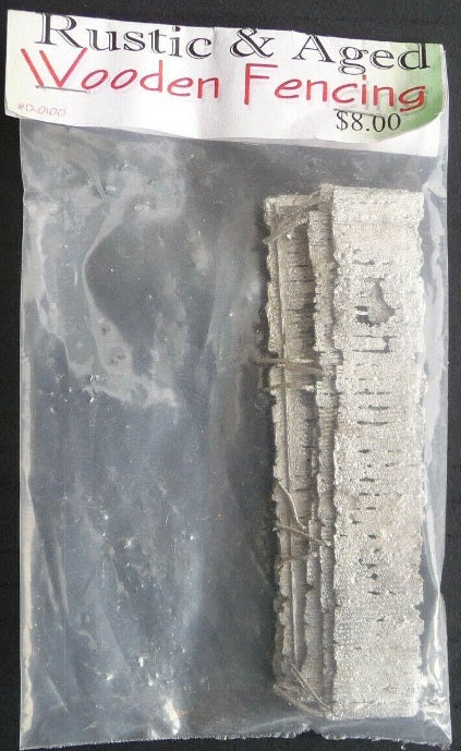 Model Tech Studios D-0100 HO Wooden Fencing Pre-Assembled (Pack of 6)