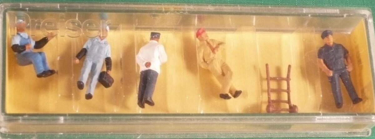 Preiser 4018 HO Train Workers (Set of 6)