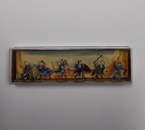 Merten 90-2014 HO Medival Knights on Foot (Set of 6)