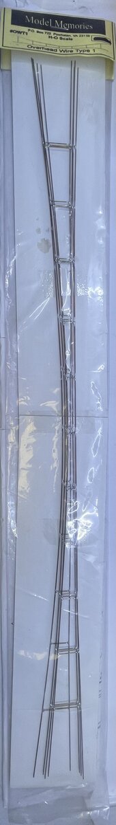Model Memories OWT1 HO Overhead Wire Type 1