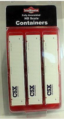 InterMountain 30553-02 HO Fully Assembled 48' Jindo Corrugated Container. CSX