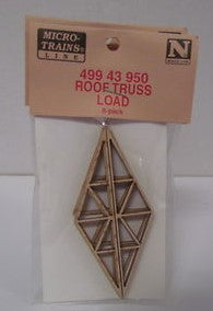 Micro-Trains 49943950 N Scale Roof Truss Load (Pack of 8)