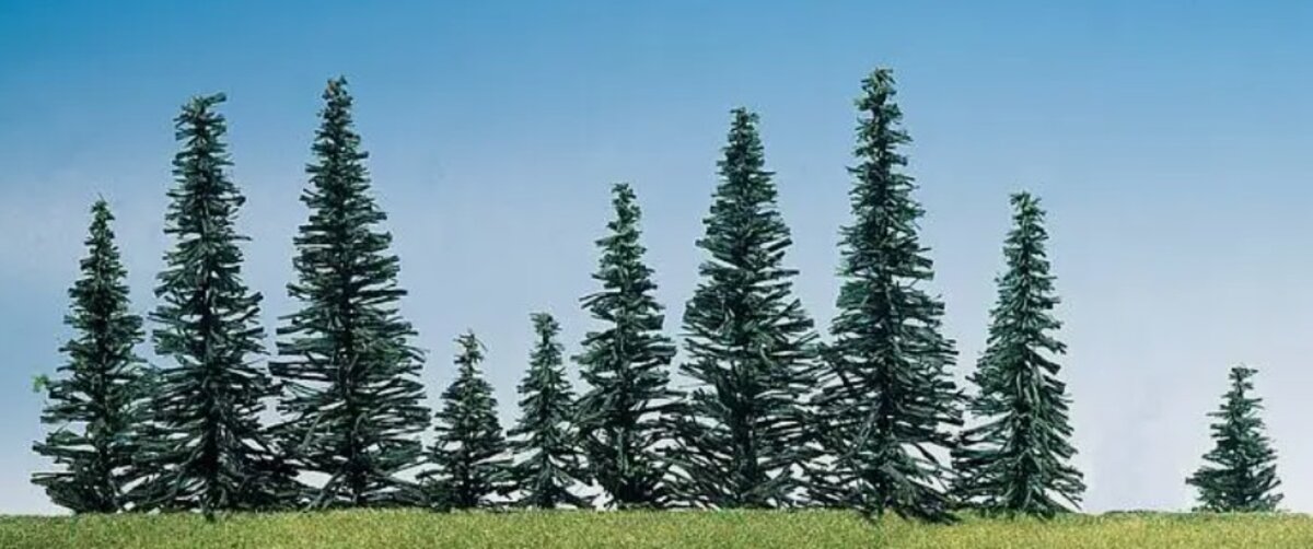 Faller 1481 HO / N / Z Scale Blue Spruce Tree (Box of 12)