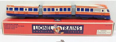 Schylling 21659 HO Lionel Streamliner Three Car Wind-Up Tin Train