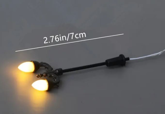 Trainz MR818 Plastic Street Lights 2.76" Tall (Pack of 10)