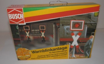 Busch 5910 HO Micro Electronic Flashing Lights for Level Crossings