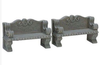 Lemax 74612 Decorative Stone Benches