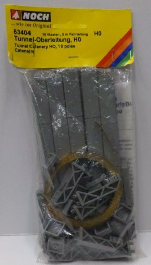 Noch 53404 HO Scale Tunnel Catenary With 10 Poles Kit
