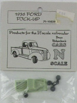 Bruce Richardson N-10236 N Scale 1936 Ford Pick-Up Truck Resin Kit