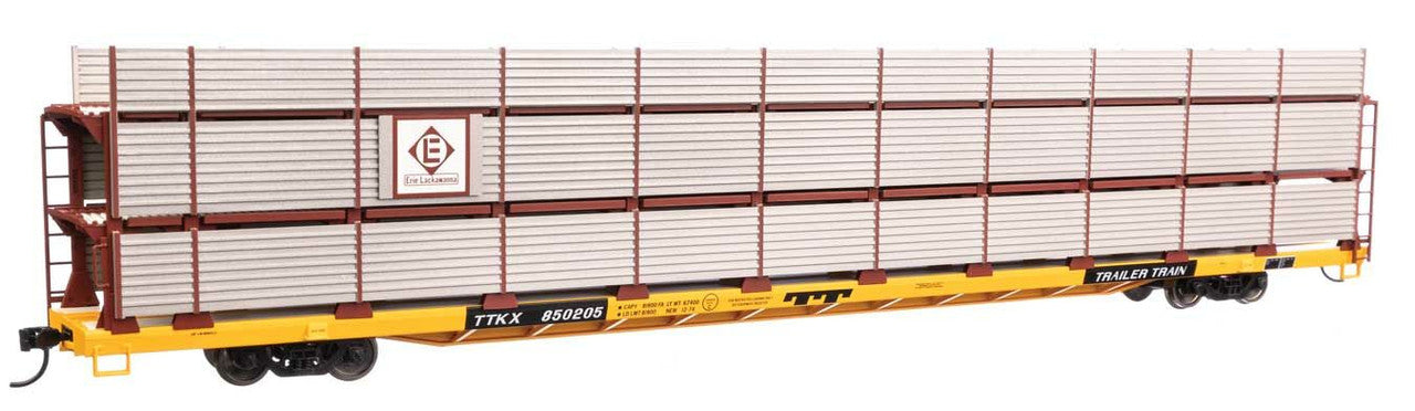 Walthers 910-8313 HO EL 89' Flatcar w/ Tri-Level Shielded Auto Rack RTR #850205