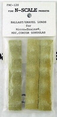 Fine N Scale Products FNC-120 N Scale Ballast/Gravel Loads for Micro-Trains