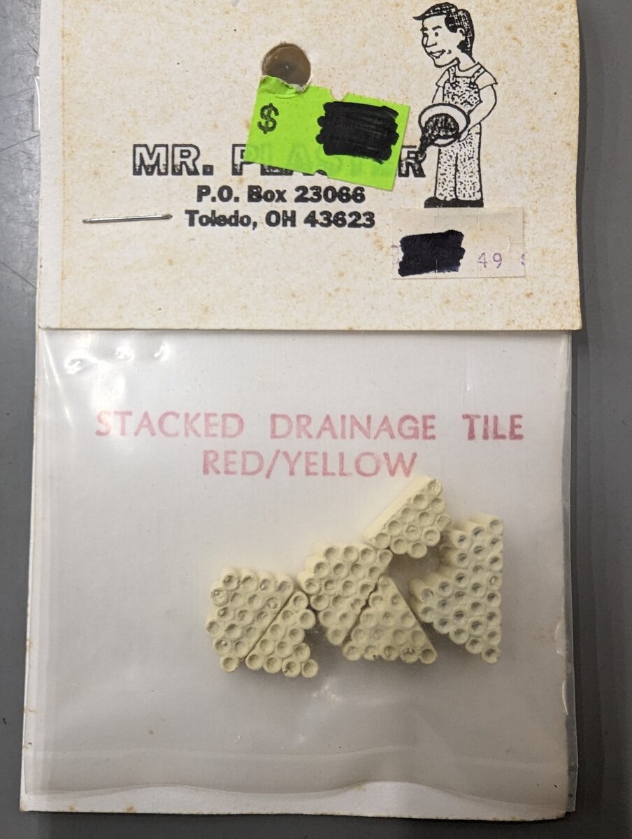 Mr. Plaster 49 HO Stacked Yellow Drainage Tile (Pack of 6)