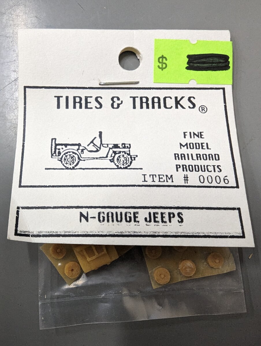 Fine Model Railroad Products 0006 N Gauge Tires & Trucks Jeeps Model Kit