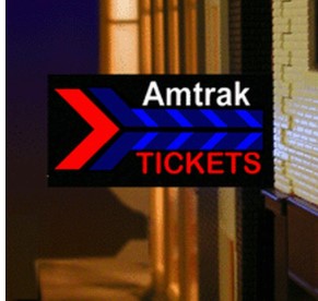 Miller Engineering 64811-L HO Light Works USA Amtrak Animated Neon Sign Kit