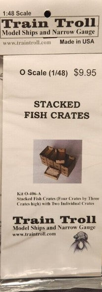 Train Troll 1:48 Stacked Fish Crates Kit