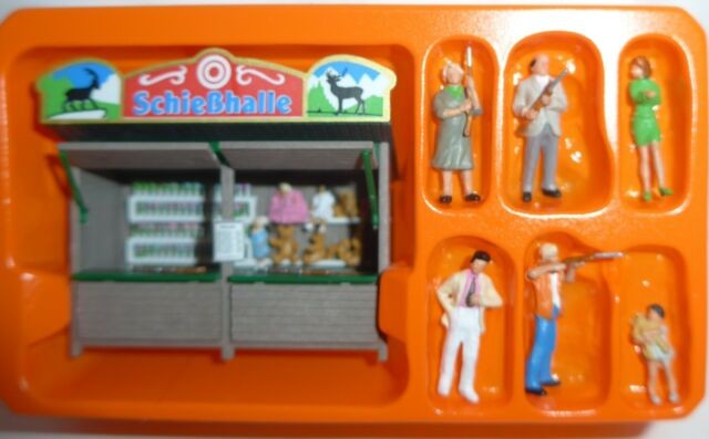 Preiser 24694 HO Fun-Fair Stall - Shooting Gallery Figures (Set of 6)