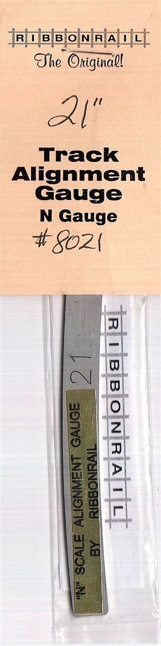 Ribbonrail 8021 N 5" Track Alignment Gauge - Curved 21" Radius