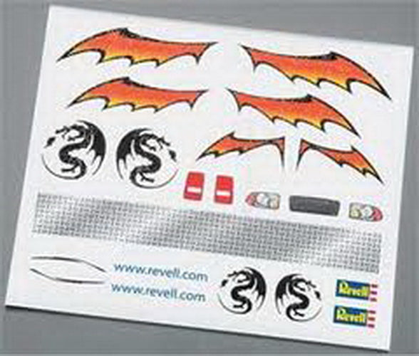 Revell RMXY9625 Pinewood Derby Dry Transfer Decals F