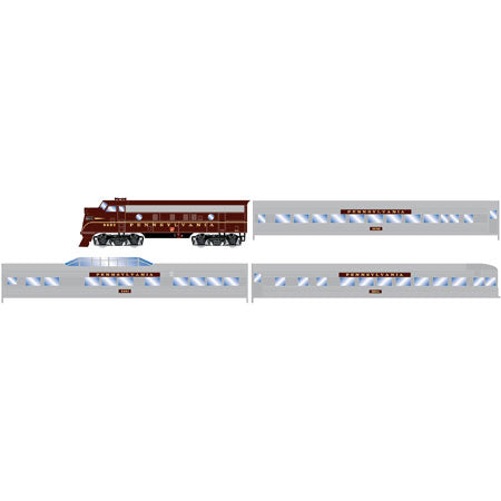Roundhouse 14751 Pennsylvania Streamliner EMD F7A HO Gauge Diesel Train Set
