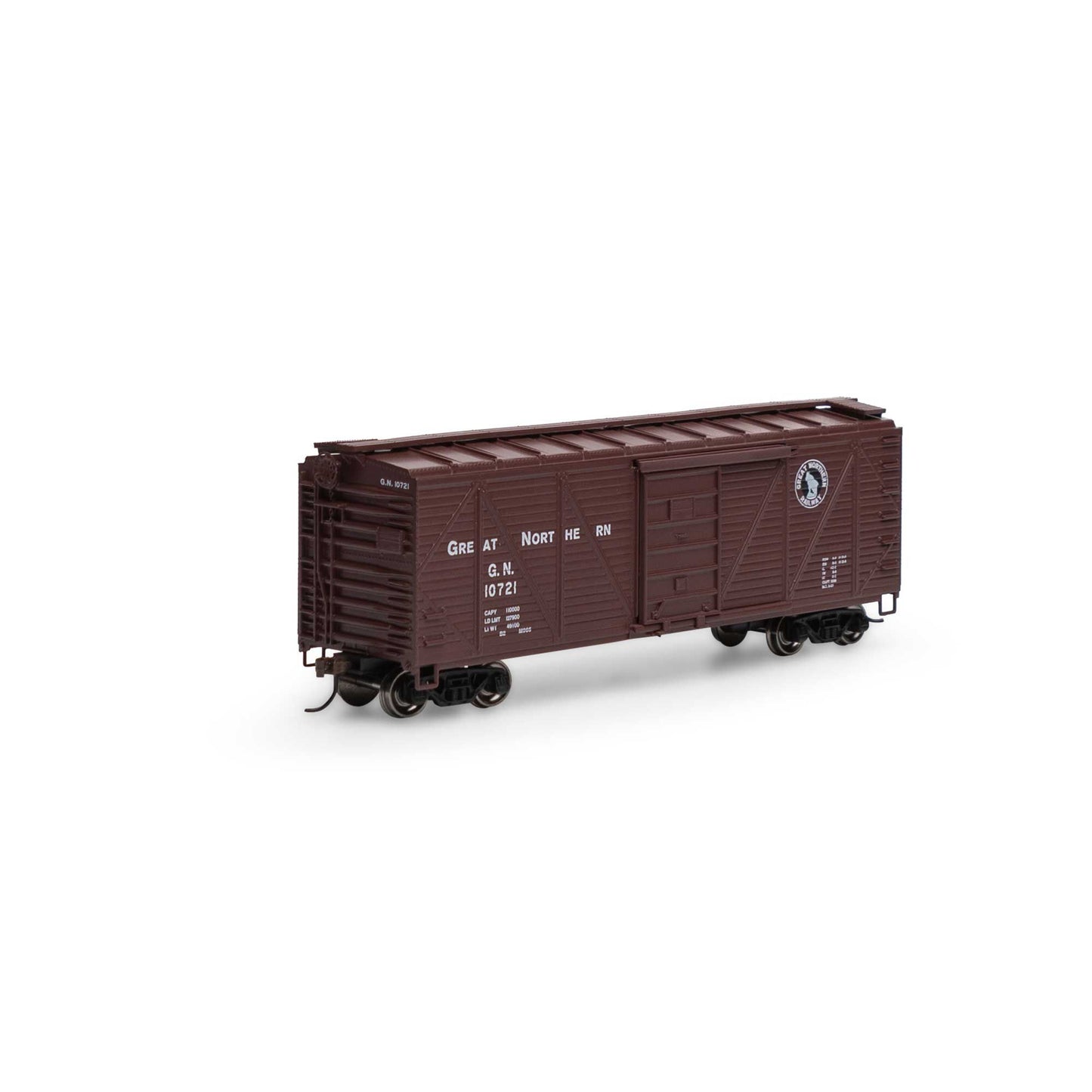 Roundhouse 85837 HO Great Northern 40' Single Sheathed Box Car #10721