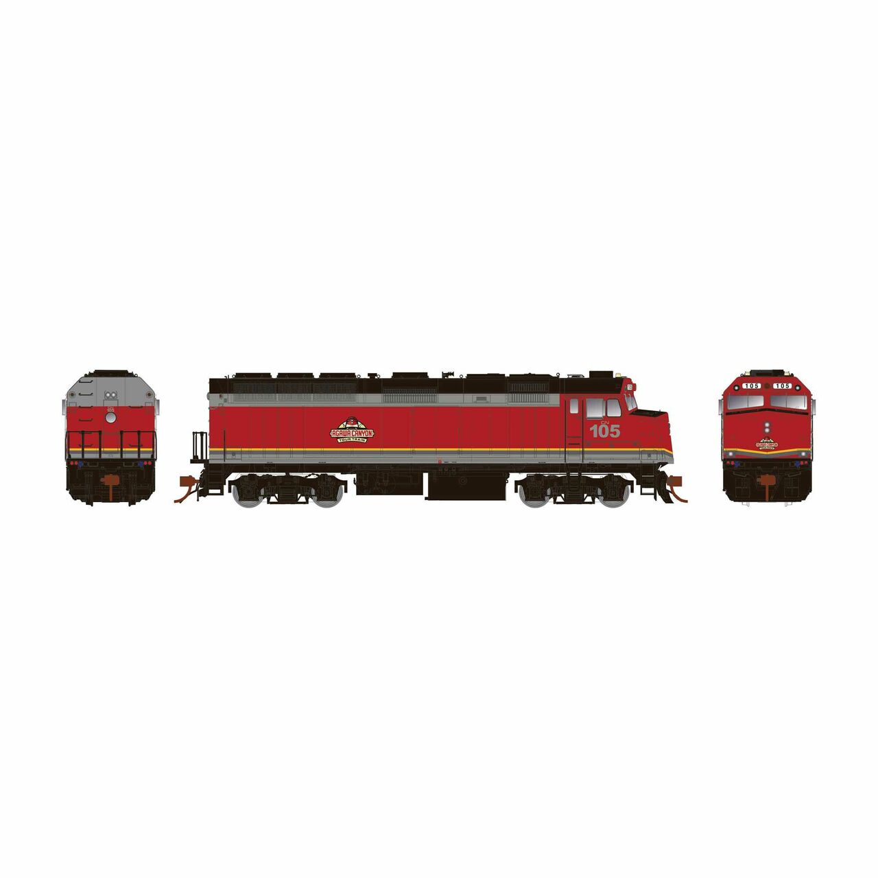 Rapido Trains 083114 HO Algoma Central F40PH Diesel Locomotive #105