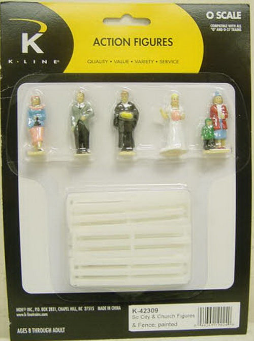 K-Line K42309 O Scale Church Wedding Figures & Fence