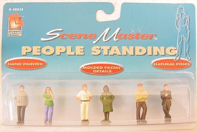 Life Like 1855 O SceneMaster Standing People Figures (Set of 6)