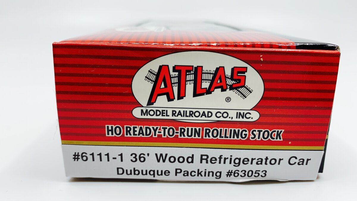 Atlas 6111-1 HO Scale Dubuque Packing 36' Wood Refrigerator Car #63053