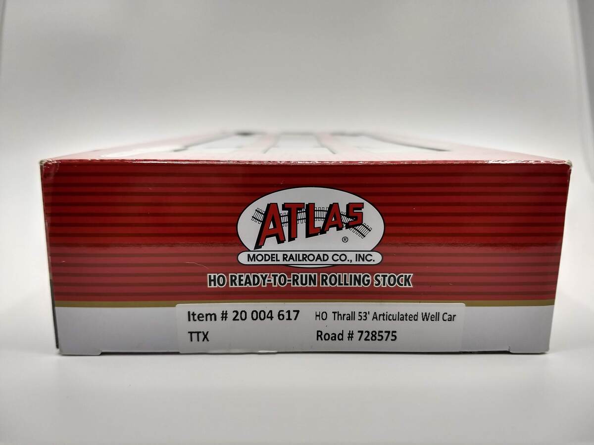 Atlas 20004617 HO TTX Thrall 53' Articulated Well Car #728575