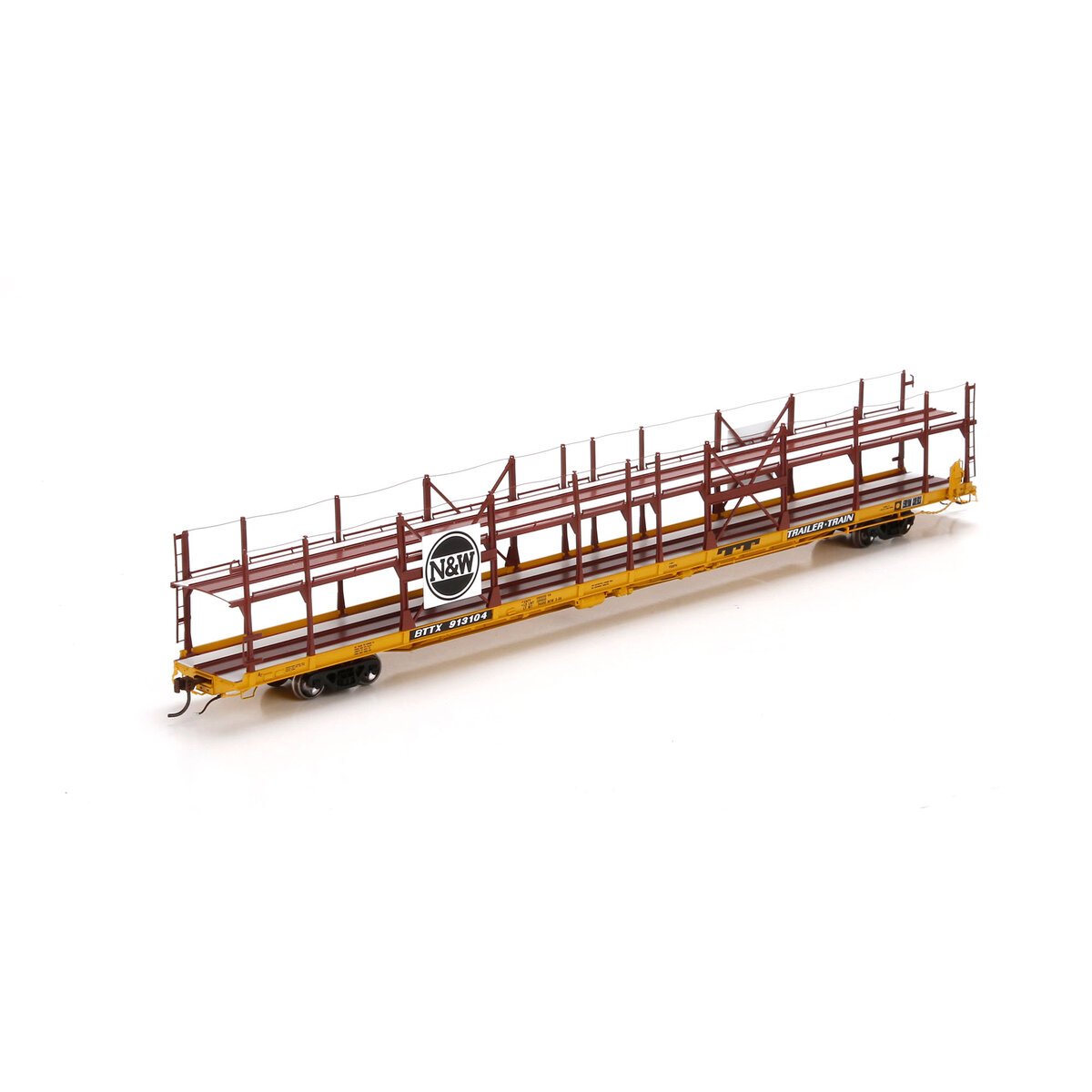 Athearn G29597 F89-F Bi-Level Auto Rack, N&W #913104