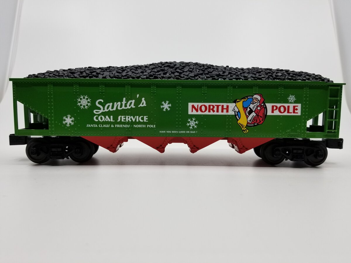 MTH 30-75318 Christmas 4-Bay Hopper Car w/ Coal Load