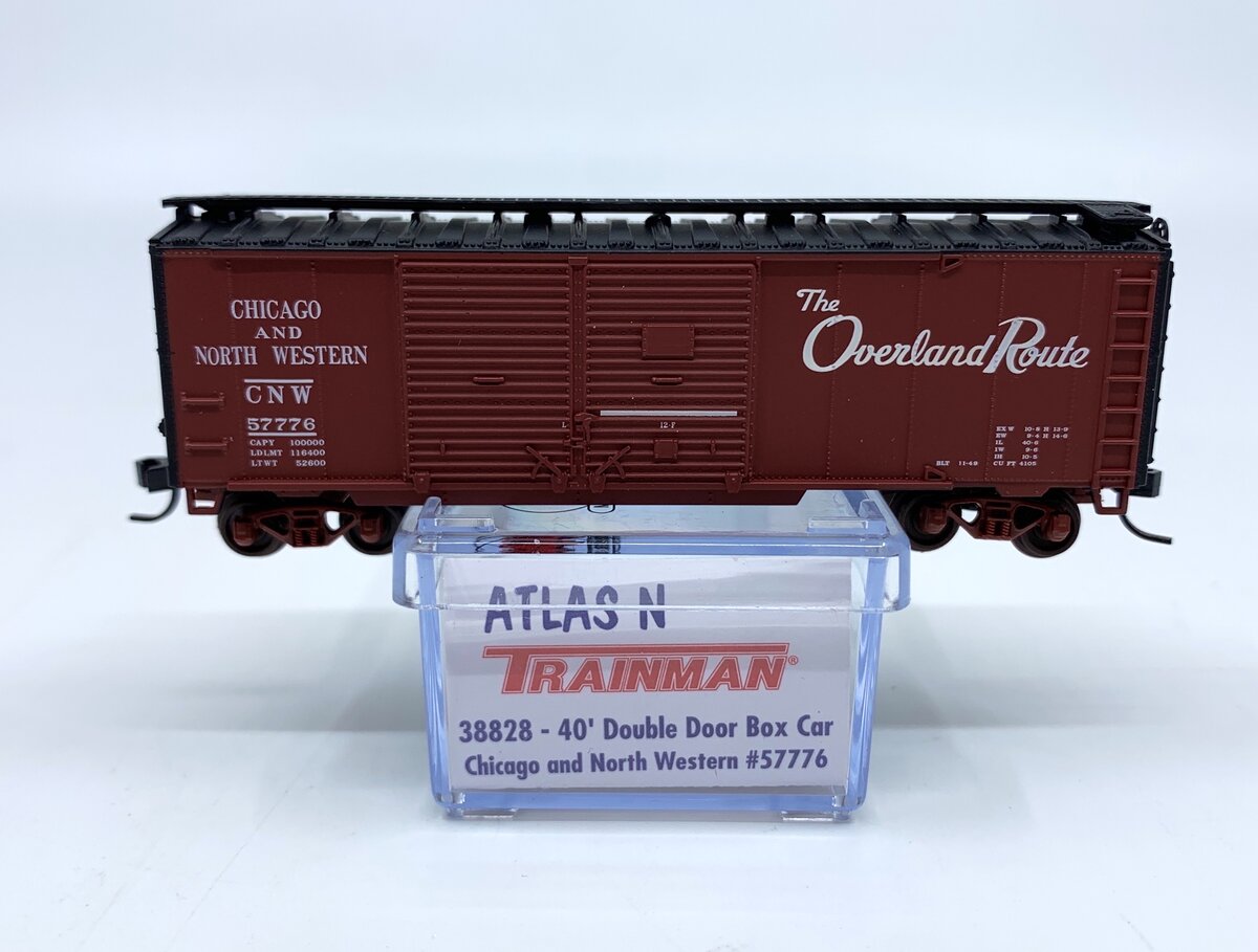 Atlas 38828 N Chicago & North Western 40' Double Door Box Car #57776