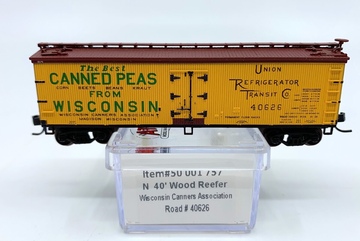 Atlas 50001757 N Wisconsin Canners Association 40' Wood Reefer #40626