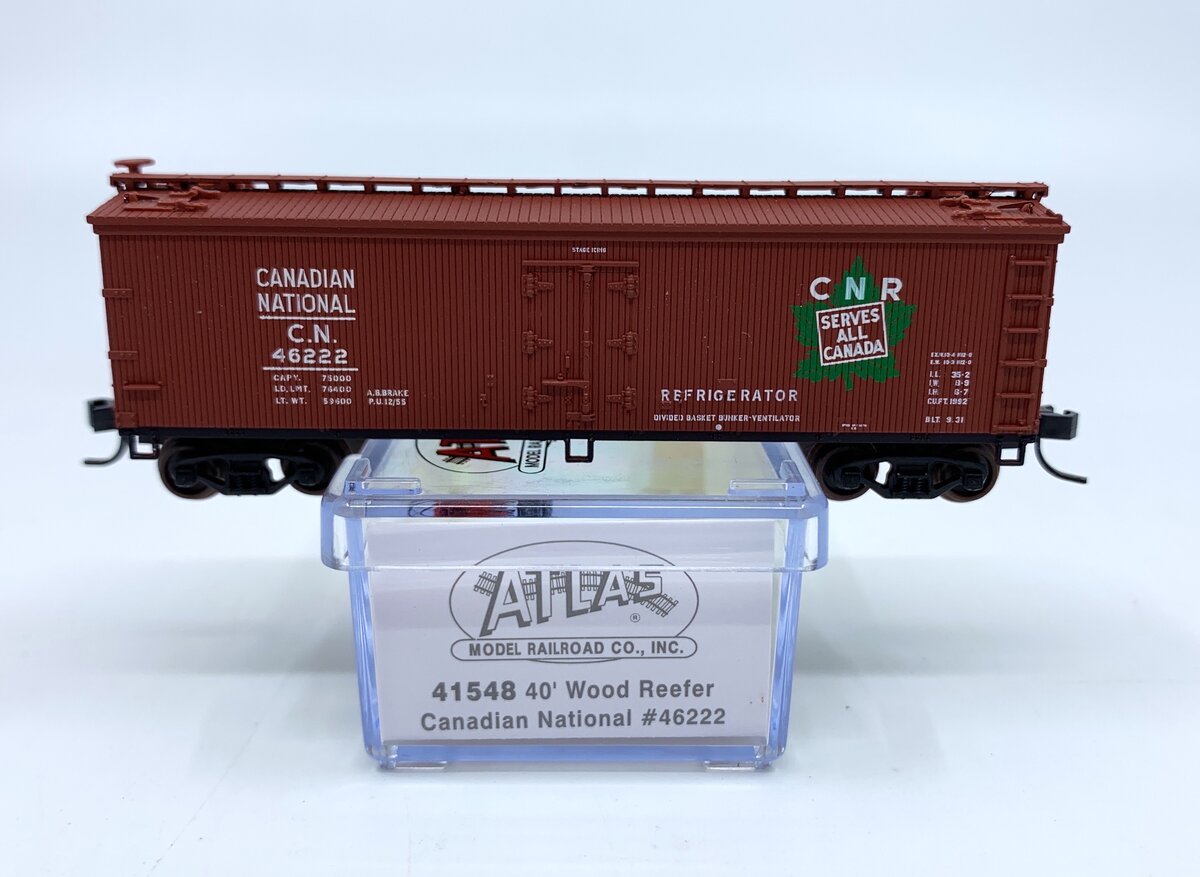Atlas 41548 N Canadian National 40' Wood Reefer #46222